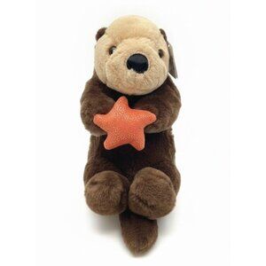 2014 Girl Scout Cookie Reward Sea Otter Plush with Shiny Starfish by Unipak
